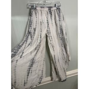 Kiwi & Punch Women’s Tie-Dye Wide Leg Boho Pants - Small